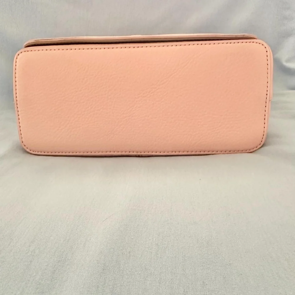 DNKY Pink Leather Crossbody Bag